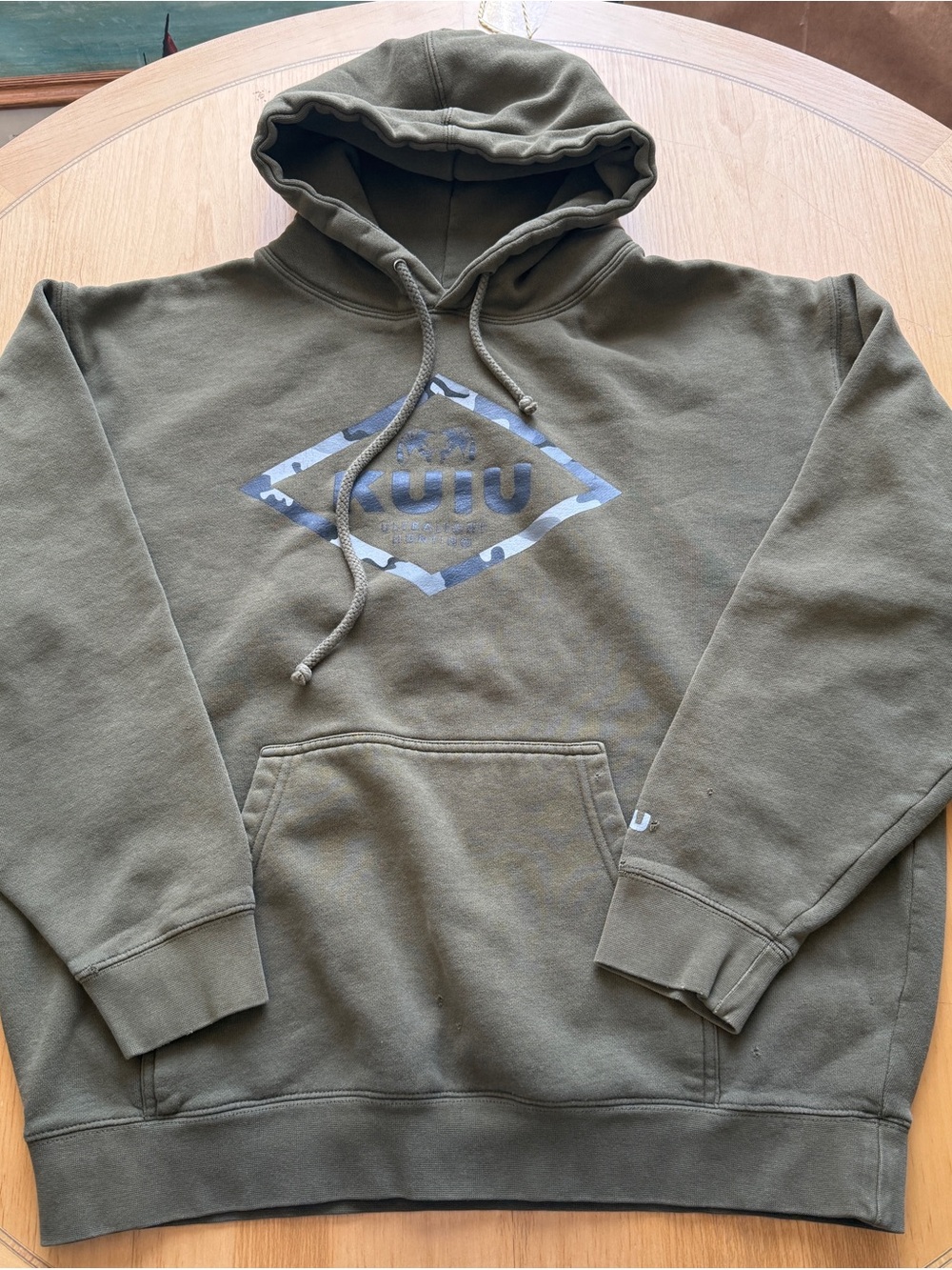 KUIU Olive Green Hunting Hoodie Pullover Sweatshirt Men’s Large